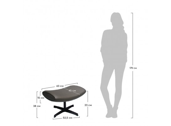 Оттоманка IMOLA чёрный в Каменске-Уральском