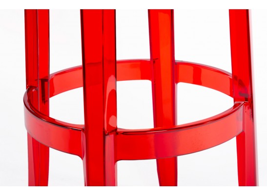 Стул барный Charles Ghost красный в Каменске-Уральском