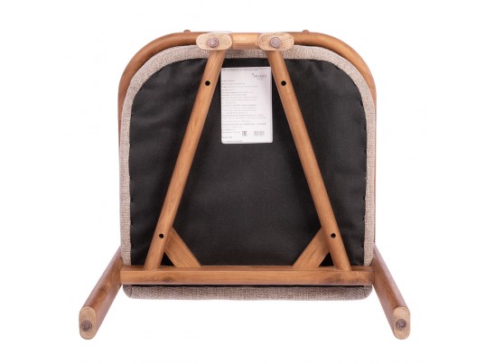 Стул Rich рогожка латте с ножками цвета орех в Каменске-Уральском