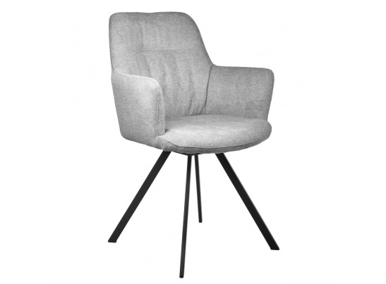 Комплект из 2-х стульев Grant серый шенилл на поворотном механизме в Каменске-Уральском