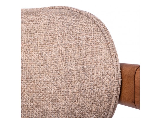 Стул Rich рогожка латте с ножками цвета орех в Каменске-Уральском