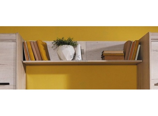 Полка М-6 навесная, Мале (1200*200*246) Дуб галифакс белый, 31205 в Каменске-Уральском