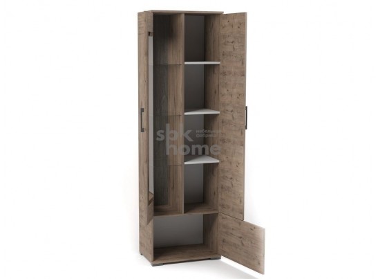 Пенал Д-3п со стеклом правый, Денвер (600*377*2020) Дуб Веллингтон, 31406 в Каменске-Уральском