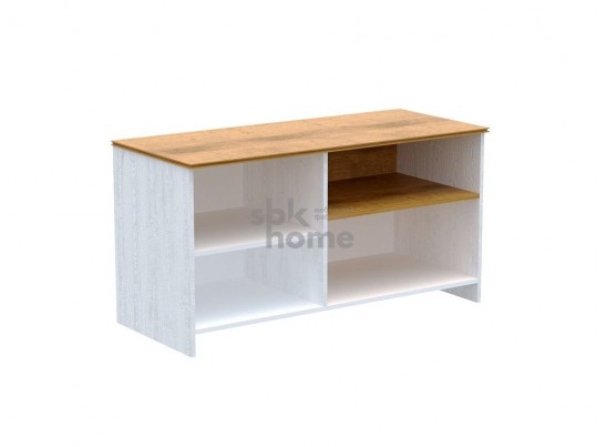 Тумба под ТВ, Кантри (1236*534*634) Сосна Андерсен, Орех Риббек натуральный, 31003 в Каменске-Уральском