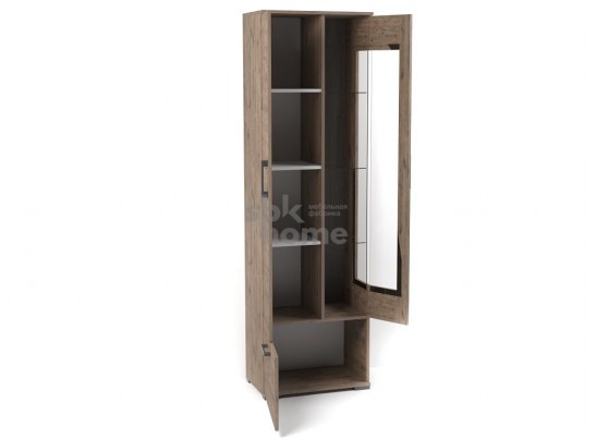 Пенал Д-3л со стеклом левый, Денвер (600*377*2020) Дуб Веллингтон, 31405 в Каменске-Уральском