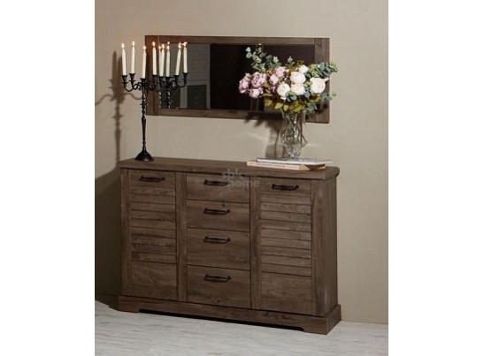 Зеркало, Кантри (1100*25*650) Орех Риббек темный, 11301 в Каменске-Уральском