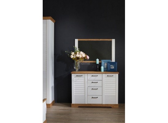 Комод, Кантри (1200*492*900) Сосна Андерсен, Орех Риббек натуральный, 11502 в Каменске-Уральском