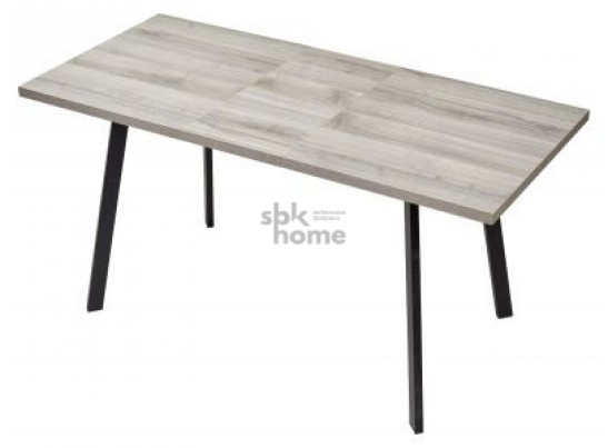 Стол Дуб Шерман серый/каркас черный, ФИН (1200*700*750), 925638 в Каменске-Уральском