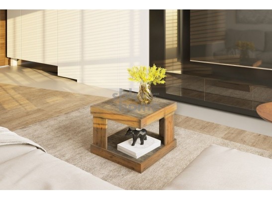 Стол журнальный, Лайт (602*602*450) Дуб Веллингтон, 60601 в Каменске-Уральском