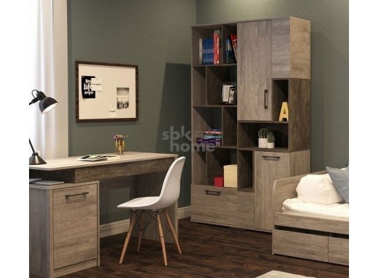 Стеллаж Д-11, Денвер (600*380*2020) Риббек серый, 31314 в Каменске-Уральском