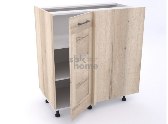 Стол угловой 960 СУ-100 левый , Дублин (900*470*1060) Дуб галифакс белый, 21627 в Каменске-Уральском