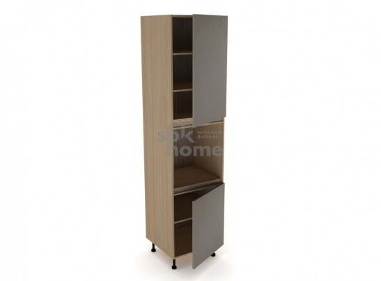 Пенал ПГ-60В, Женева (600*586*2456) Дуб Палермо/Серый камень , 22065 в Каменске-Уральском