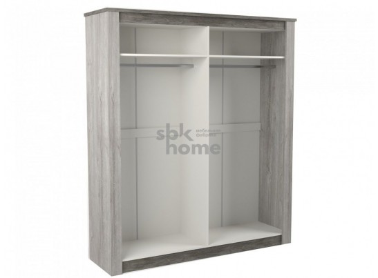 Шкаф 4-х дверный 2300, Денвер (1920*538*2300) Риббек серый, 11726 в Каменске-Уральском