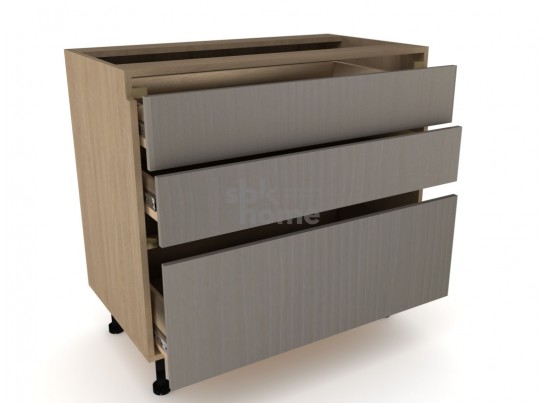 Стол с ящиками "Женева" 90 Дуб Палермо/Серый камень в Каменске-Уральском