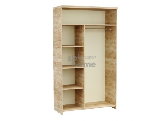 Шкаф ГМ-1 для одежды 2-х дверный, Магнолия (1204*552*2090) Бардолино, 30401 в Каменске-Уральском