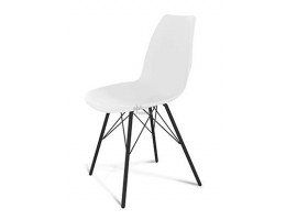 Стул  белый/черные ножки, Sheffilton (470*520*820) Белый, Sheffilton-б