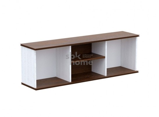 Шкаф-полка навесная, Кантри (1236*292*431) Сосна Андрерсен/Орех Риббек темный, 30907 в Каменске-Уральском