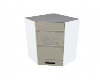 Шкаф угловой ШУ-60, Канзас (600*600*720) Капучино Софт, 20929