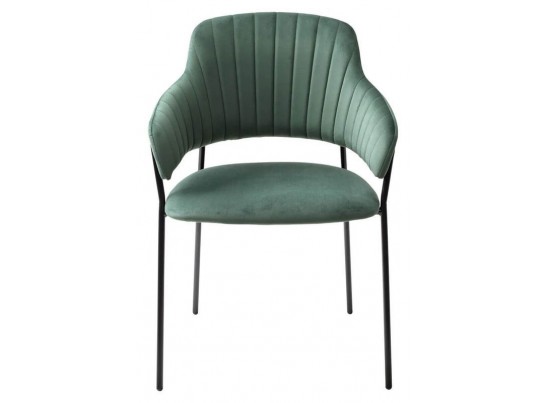 Стул ЛОТОС велюр изумрудный (H-30)/каркас черный (560*580*820), 688M04993 в Каменске-Уральском