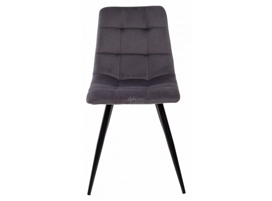 Стул DARK GREY, ВЕЛЮР UF 910-05/каркас черный, TERAMO (450*580*850) Темно-серый, 2605 в Каменске-Уральском