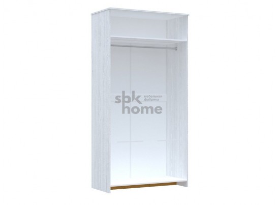 Шкаф для одежды 2-х дверный, Кантри (1124*556*2104) Сосна Андерсен, Орех Риббек натуральный, 31006 в Каменске-Уральском