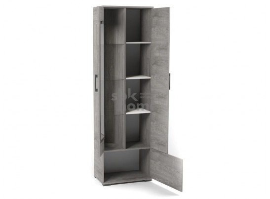 Пенал Д-3п со стеклом правый, Денвер (600*377*2020) Риббек серый, 31306 в Каменске-Уральском