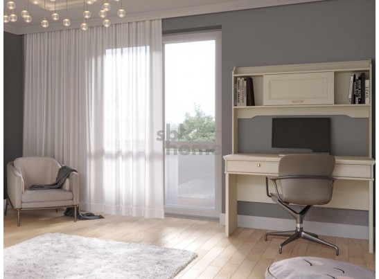 Надстройка стола письменного, Сиена (1284*274*965) Береза бежевая, 31807 в Каменске-Уральском