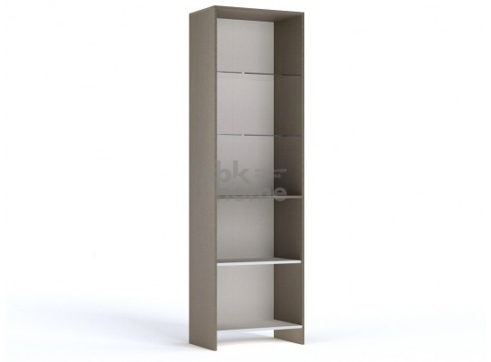 Пенал со стеклом, Лацио (600*386*2000) Серый камень, 30503 в Каменске-Уральском