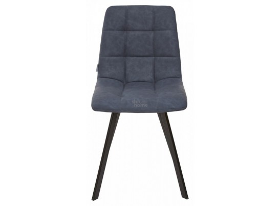 Стул модель SQUARE,синяя сталь RU-03/каркас черный, CHILLI (460*550*890) Синяя сталь, 2492 в Каменске-Уральском