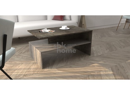 Стол журнальный №1, Честер (900*550*450) Риббек серый, 60504 в Каменске-Уральском