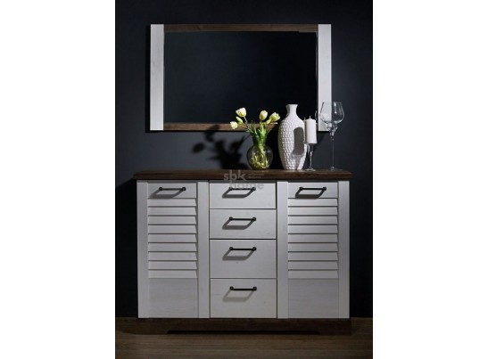 Зеркало, Кантри (1100*25*650) Сосна Андрерсен/Орех Риббек темный, 11401 в Каменске-Уральском