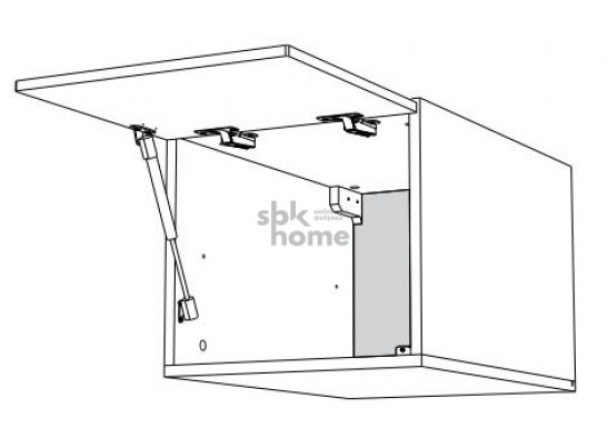 Шкаф АГ-45, Женева (450*586*360) Дуб Палермо/Серый камень , 22026 в Каменске-Уральском