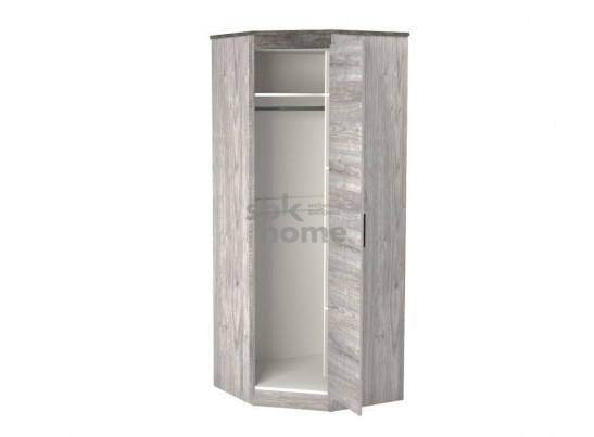 Шкаф угловой 2194, Денвер (879*879*2194) Риббек серый, 11730 в Каменске-Уральском