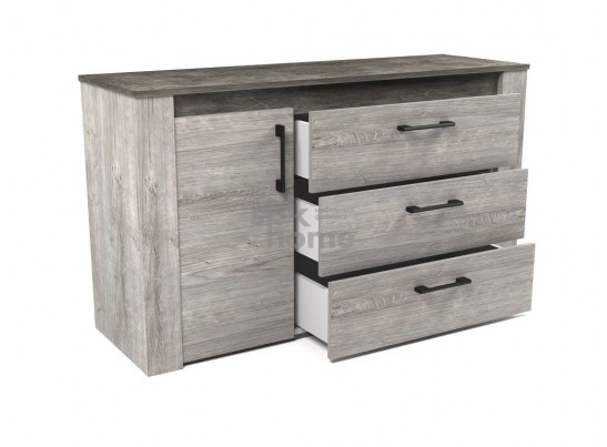 Комод, Денвер (1300*435*750) Риббек серый, 11703 в Каменске-Уральском