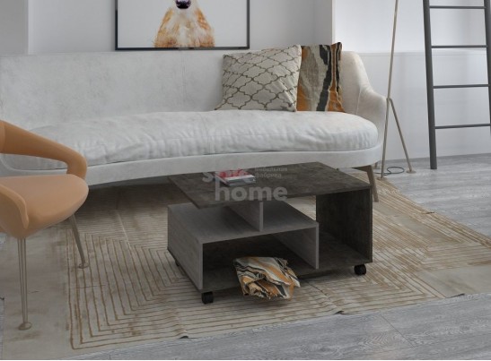 Стол журнальный №2, Честер (900*550*450) Риббек серый, 60505 в Каменске-Уральском