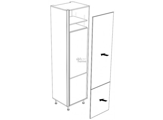 Пенал ПХ, Женева (642*586*2456) Дуб Палермо/Серый камень , 22056 в Каменске-Уральском