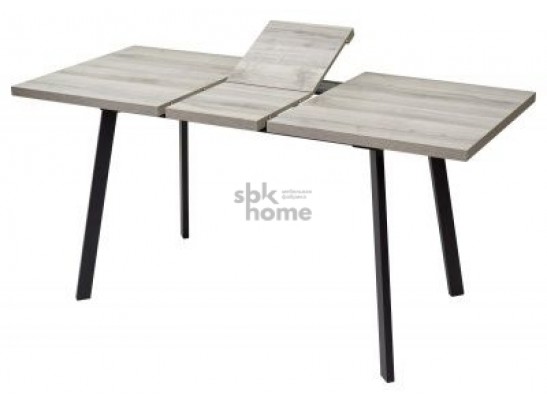 Стол Дуб Шерман серый/каркас черный, ФИН (1200*700*750), 925638 в Каменске-Уральском