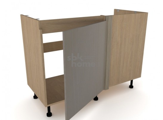 Стол под мойку угловой СМУ-120 левый, Женева (1154*534*870) Дуб Палермо/Серый камень , 22031 в Каменске-Уральском