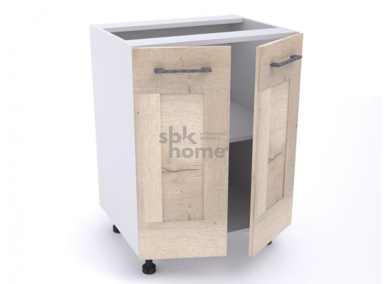 Стол С-60 (520) 2-х дверный, Дублин (600*520*820) Дуб галифакс белый, 21678 в Каменске-Уральском