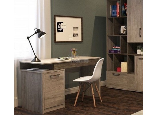 Стол письменный, Денвер (1300*600*780) Риббек серый, 11734 в Каменске-Уральском