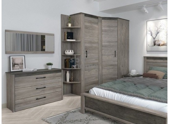 Зеркало малое NEW, Денвер (960*20*600) Риббек серый, 11741 в Каменске-Уральском