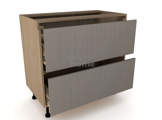 Стол с ящиками "Женева" 90 Дуб Палермо/Серый камень в Каменске-Уральском