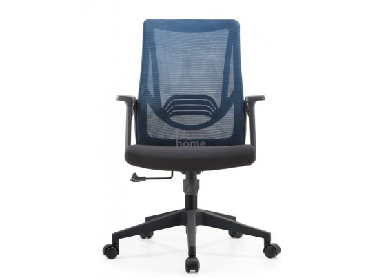 Кресло офисное,вращающееся LJ-2201В BLUE+BLACK (610*500*1070), LJ-2201В BLUE+BLACK ИМП в Каменске-Уральском