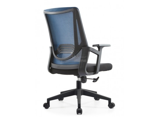 Кресло офисное,вращающееся LJ-2201В BLUE+BLACK (610*500*1070), LJ-2201В BLUE+BLACK ИМП в Каменске-Уральском