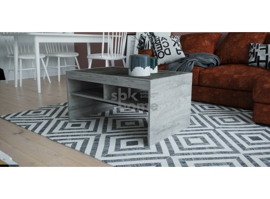 Стол журнальный №3, Честер (868*520*450) Риббек серый, 60506 в Каменске-Уральском