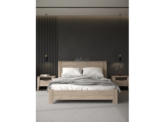 Кровать 1400, Юта (1622*2130*1004) Дуб Мария, 12207 в Каменске-Уральском