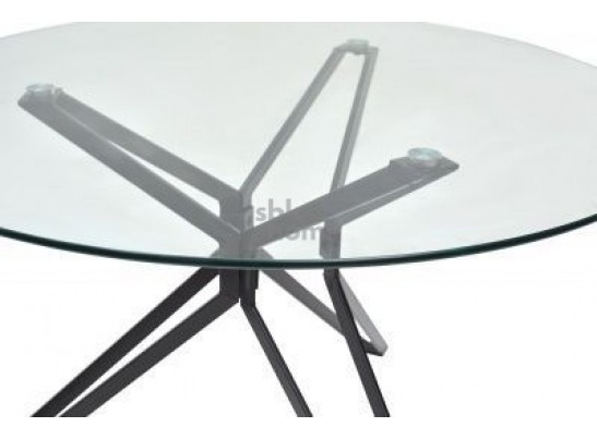 Стол VENETO прозрачное стекло (XS-DT003) (1100*1100*750), 2330 в Каменске-Уральском