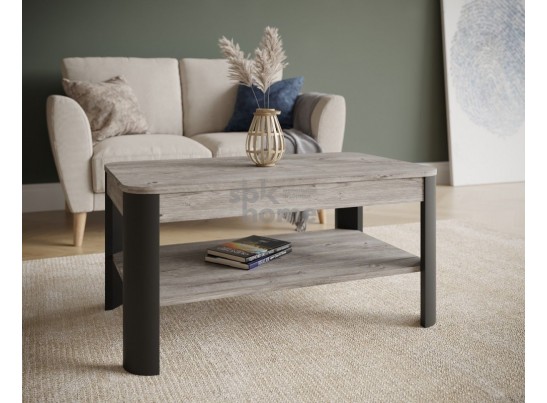 Стол журнальный, Лацио (900*550*450) Риббек серый/Фреско, 60904 в Каменске-Уральском