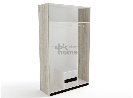 Шкаф 3-х дверный, Мале (1366*544*2278) Дуб галифакс белый, 11212 в Каменске-Уральском