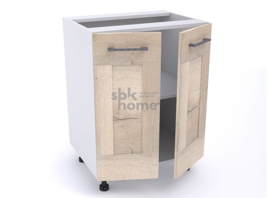 Стол С-60 2-х дверный, Дублин (600*470*820) Дуб галифакс белый, 21606 в Каменске-Уральском